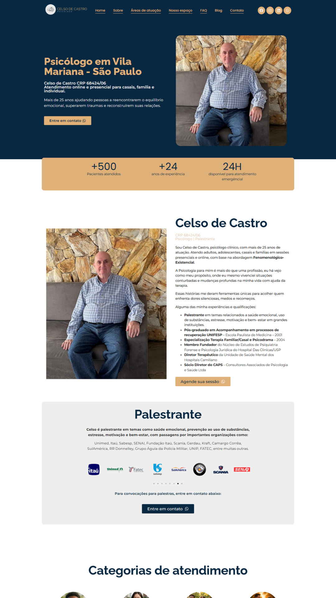 criação de site e landing page profissionais da saúde