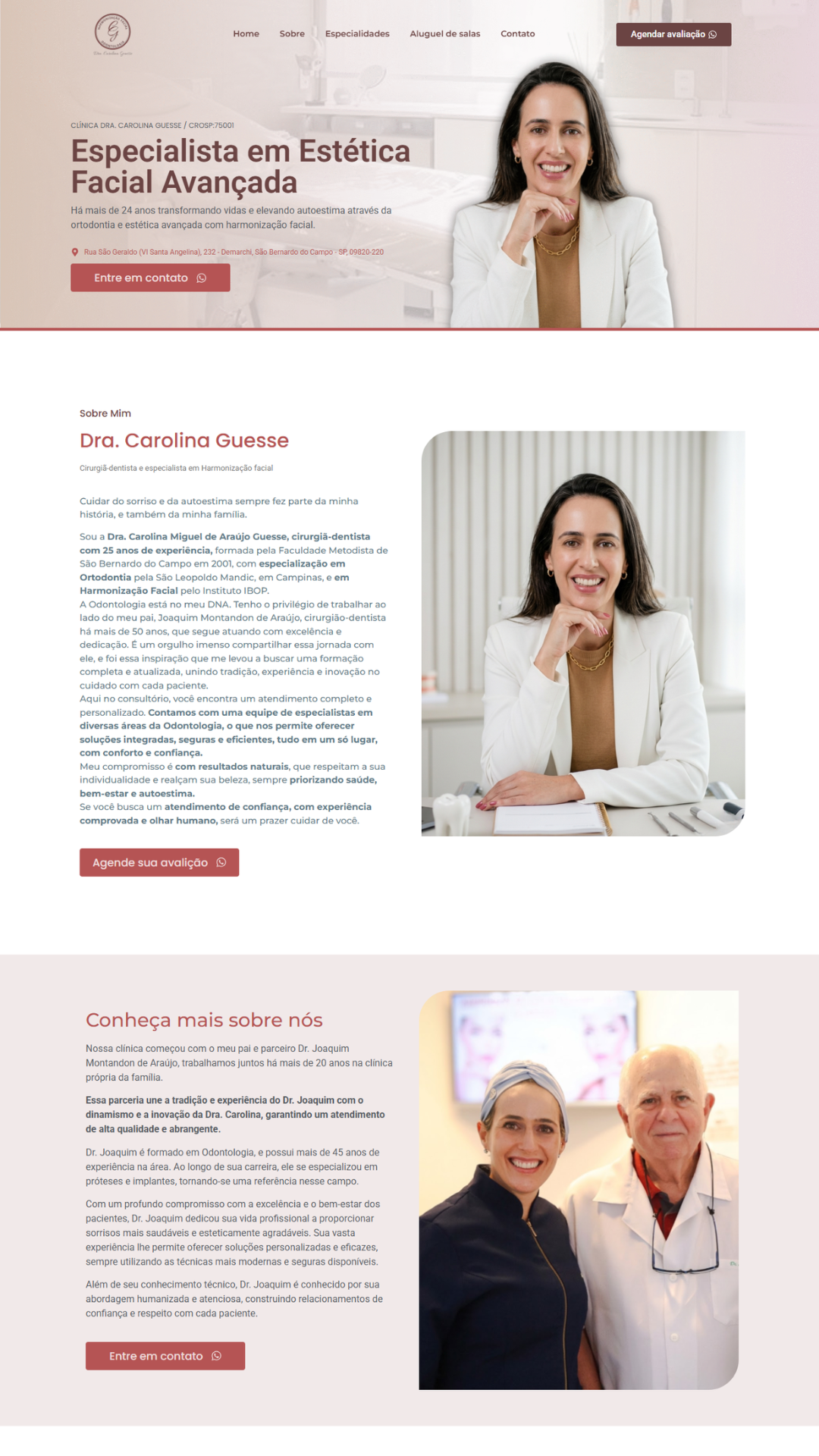 criação de site e landing page profissionais da saúde