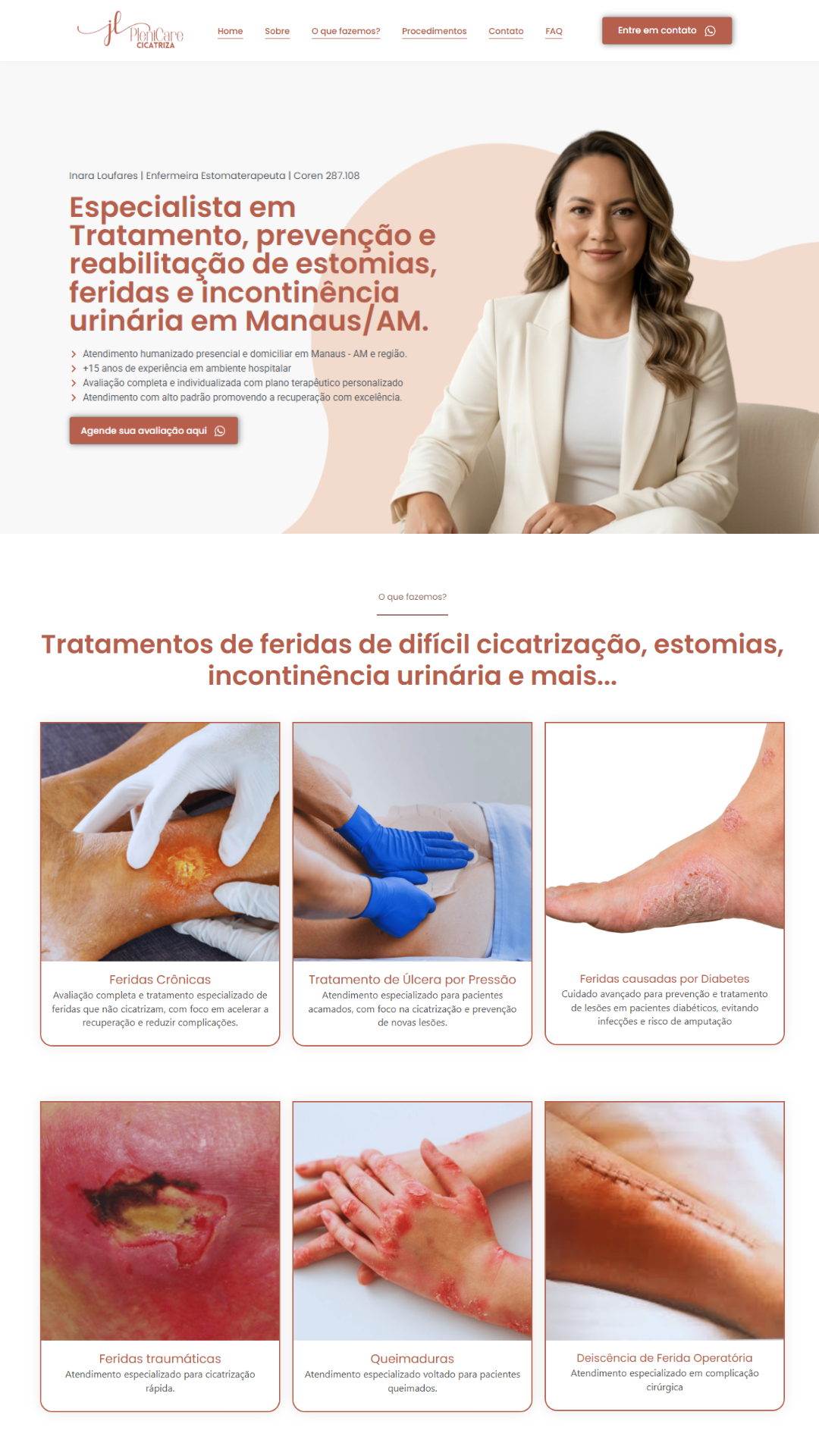 criação de site e landing page profissionais da saúde
