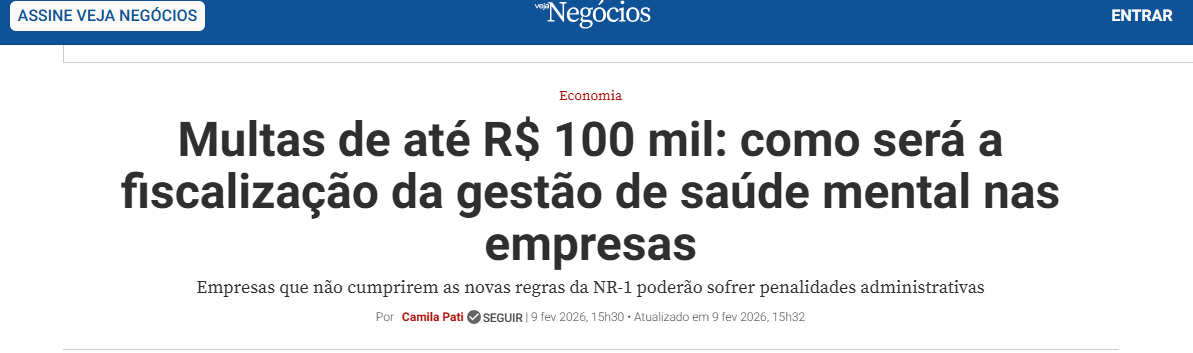 Assessoria e consultoria em saúde mental corporativa, NR-1 e riscos psicossociaias e diagnóstico de riscos psicossociaias em são paulo, SBC