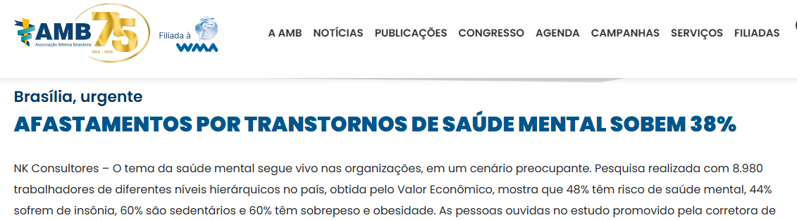 Assessoria e consultoria em saúde mental corporativa, NR-1 e riscos psicossociaias e diagnóstico de riscos psicossociaias em são paulo, SBC